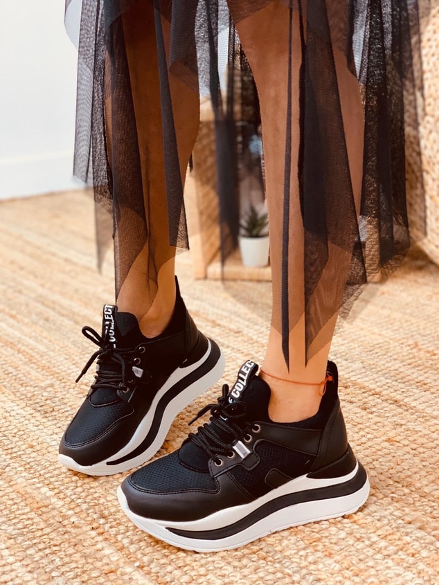 Siyah (Holy) Kadın Spor Ayakkabı Sneakers