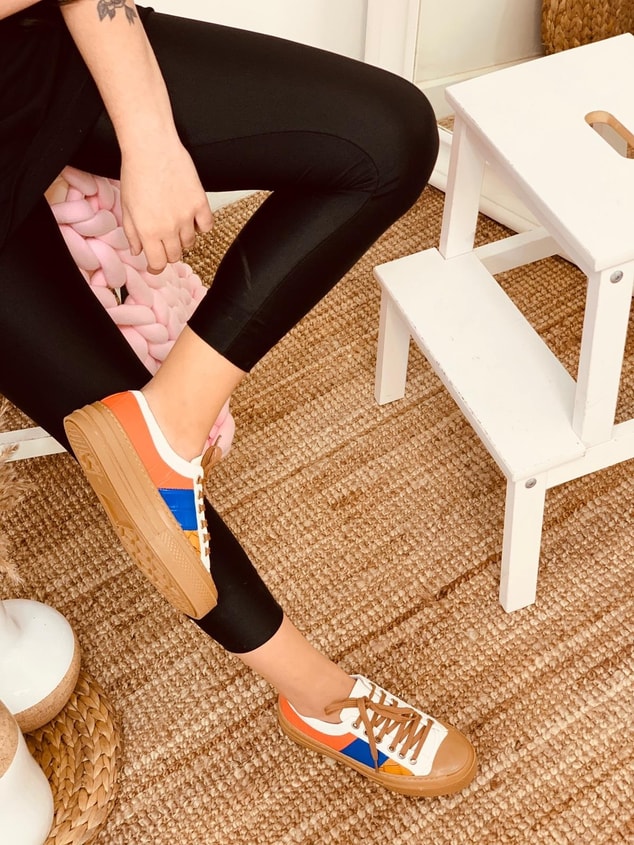Taba - Beyaz Renkli (Daniel) Kadın Yüksek Tabanlı Sneakers