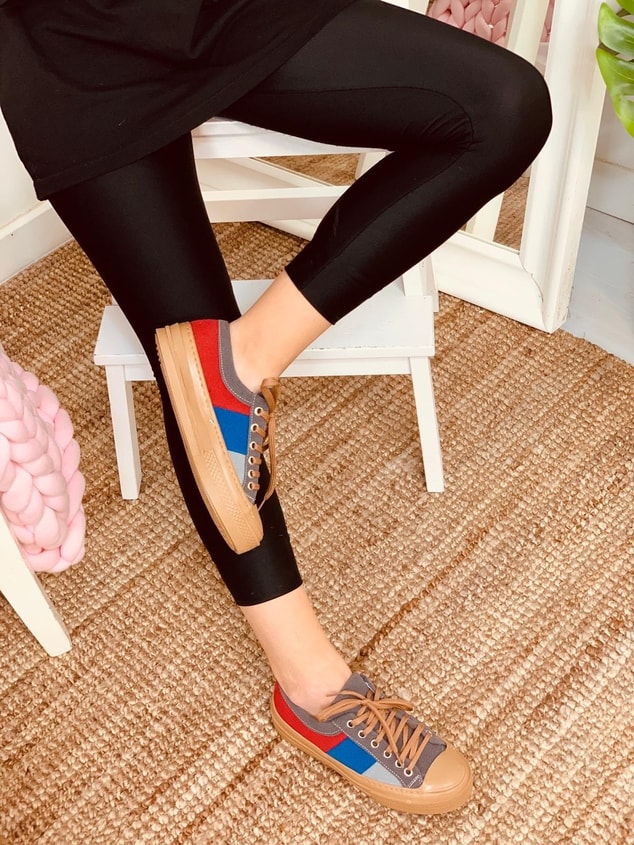 Taba - Beyaz Renkli (Daniel) Kadın Yüksek Tabanlı Sneakers