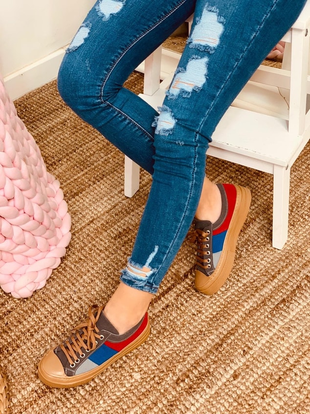 Taba - Beyaz Renkli (Daniel) Kadın Yüksek Tabanlı Sneakers