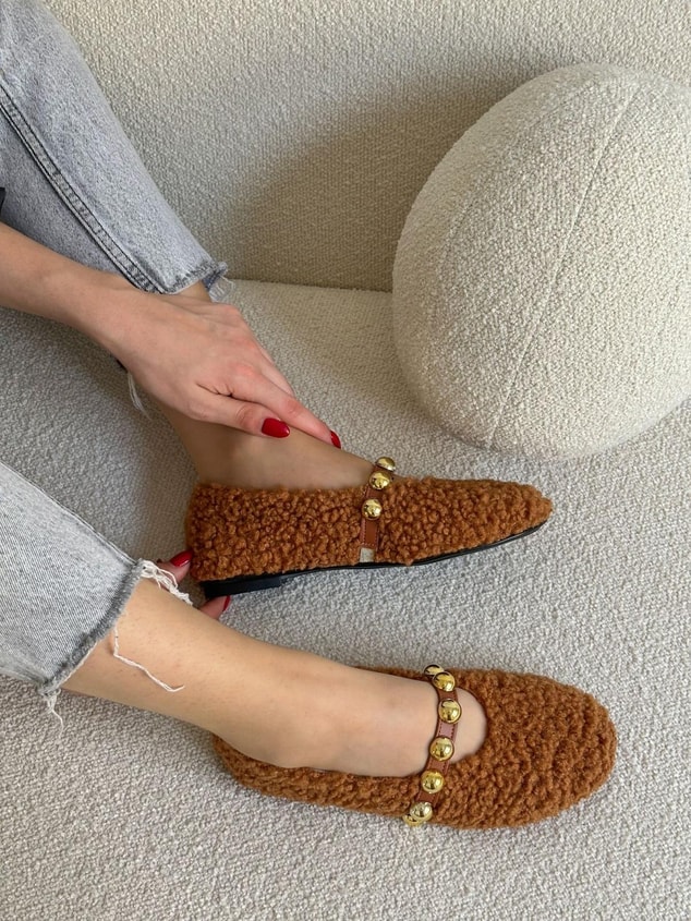 Taba Peluş (Hope) Trock Detay Kadın Babet