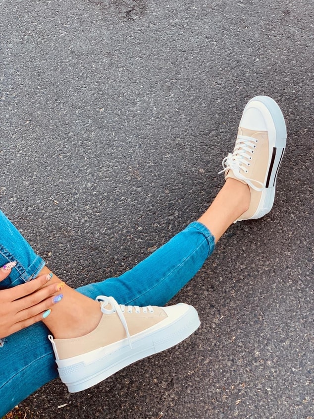 Ten KETEN (Blackberry) Kadın Yüksek Tabanlı Sneakers