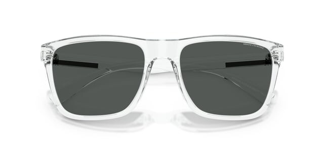Armani Exchange köşeli şeffaf çerçeve gözlük