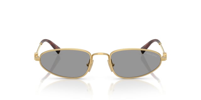 Miu Miu A52 gold çerçeve gri cam kadın güneş gözlüğü