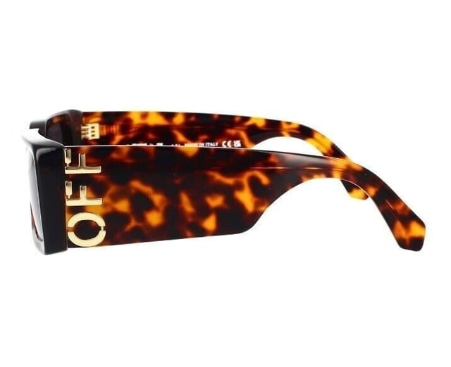 Off-White füme cam UV korumalı güneş gözlüğü
