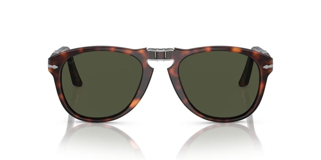 Persol 0714 24/31 Havana renk çerçeve yeşil lens erkek güneş gözlüğü