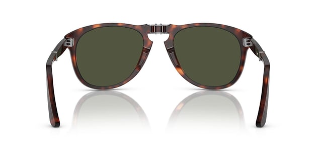 Persol Havana renk asetat çerçeve ve UV korumalı yeşil lens güneş gözlüğü
