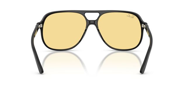 Ray-Ban 0RB 2198 Bill Siyah çerçeve Sarı Cam 60 Unisex Güneş Gözlüğü