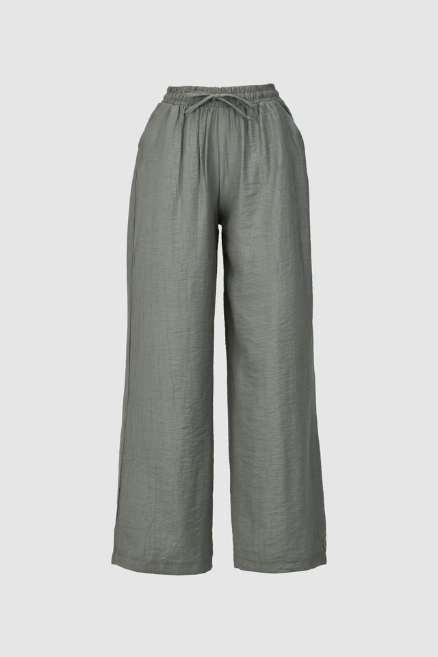 Çilek Kumaş Yazlık Pantolon -Haki