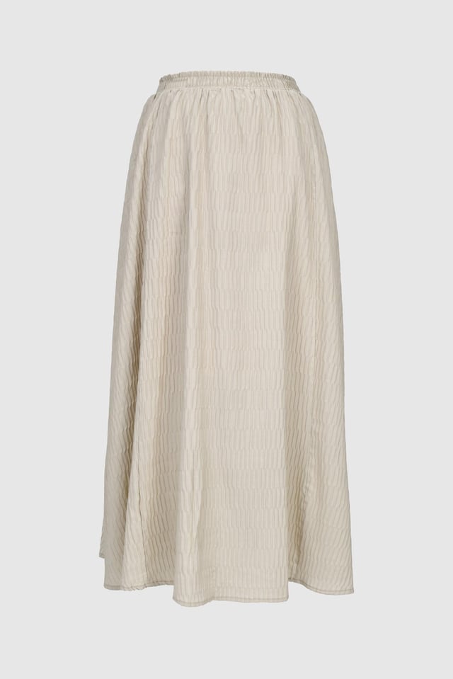 Jakarlı Etek -Bej