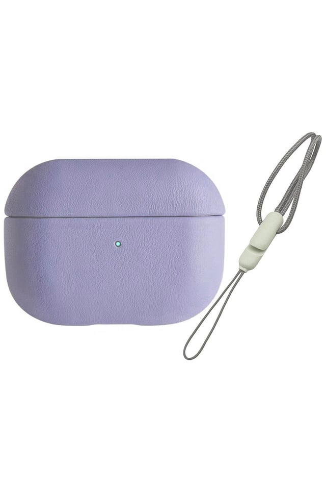 DERİ AİRPODS KILIFLARINEWFACEPDSDR08Apple Airpods 3 (3.nesil)  Deri Kılıf - Lila
