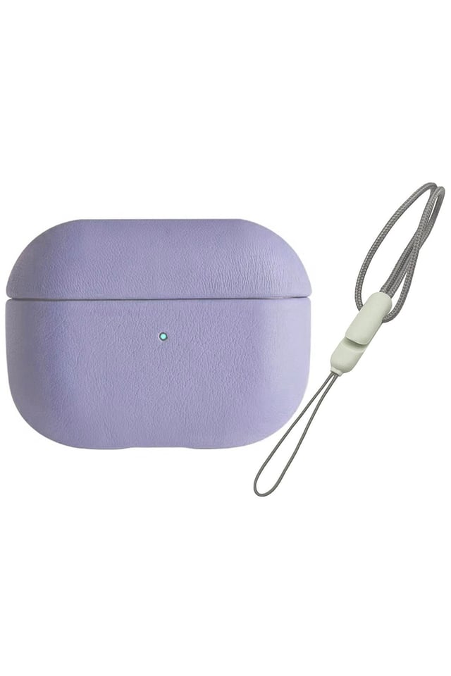DERİ AİRPODS KILIFLARINEWFACEPDSDR02Apple Airpods Pro 2 (2.nesil) Deri Kılıf - Lila