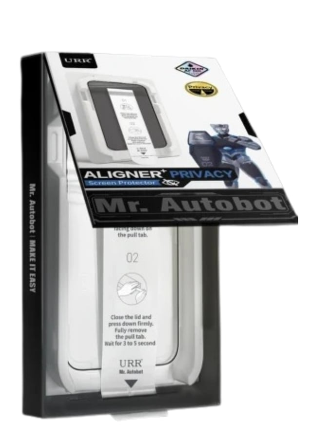 Ekran KoruyucuURREKRNKRYC02URR iPhone 17 Pro Max Aligner+ Hayalet Cam Ekran Koruyucu – Siyah Gizli Görüş Koruma