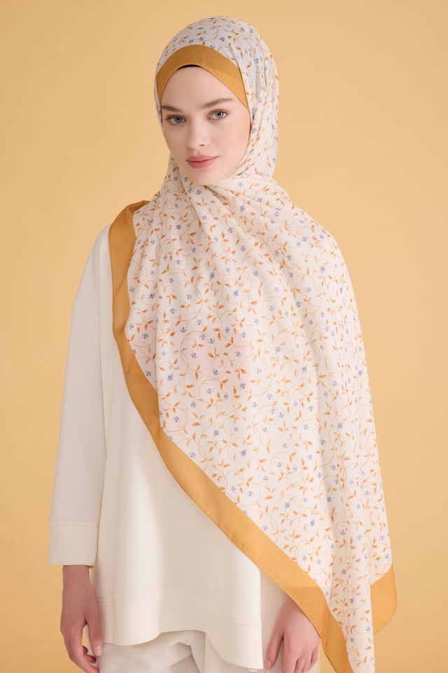 Belli Fresh Çiçek Desen Bej Nova Şal 1001 - 09
