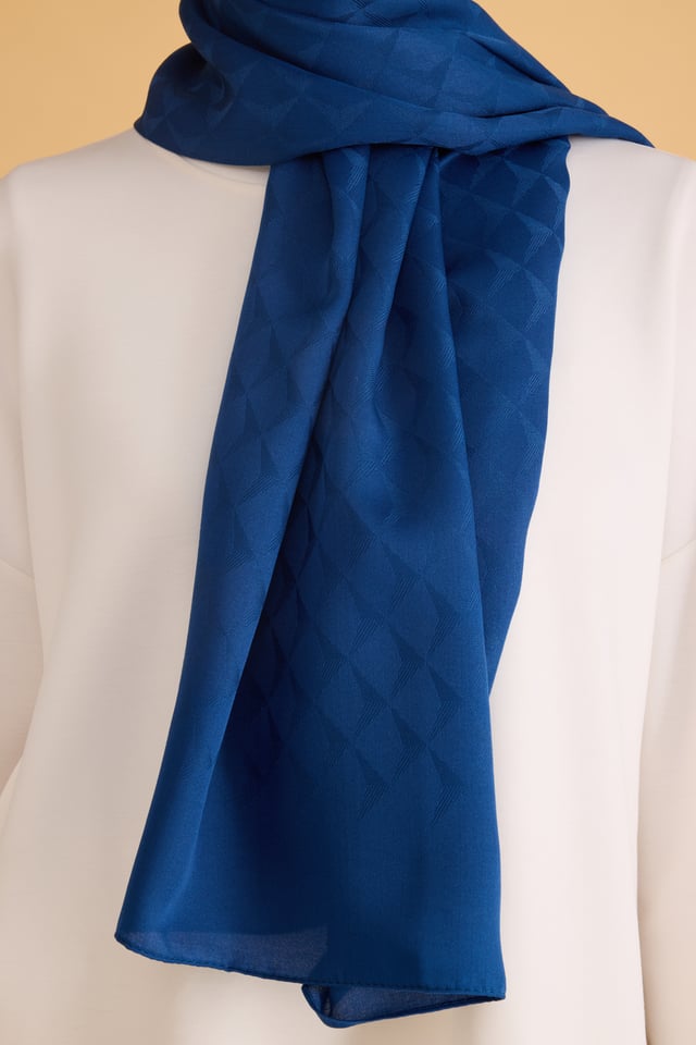 Belli Fresh Geometrik Desen Saks Veyra Şal 2 - 247793