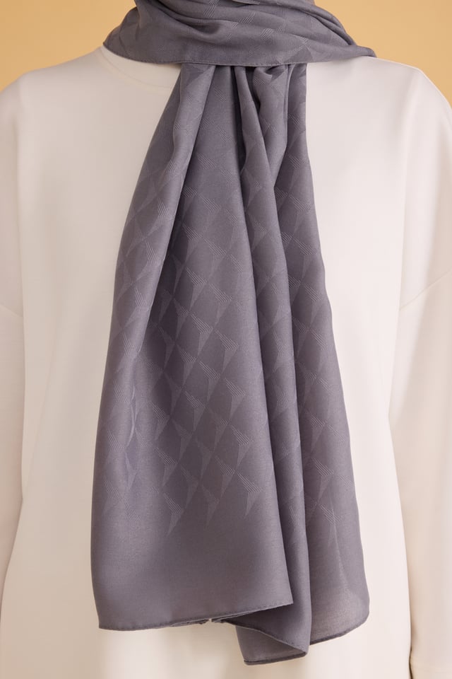 Belli Fresh Geometrik Desen Antrasit Veyra Şal 2 - 246653