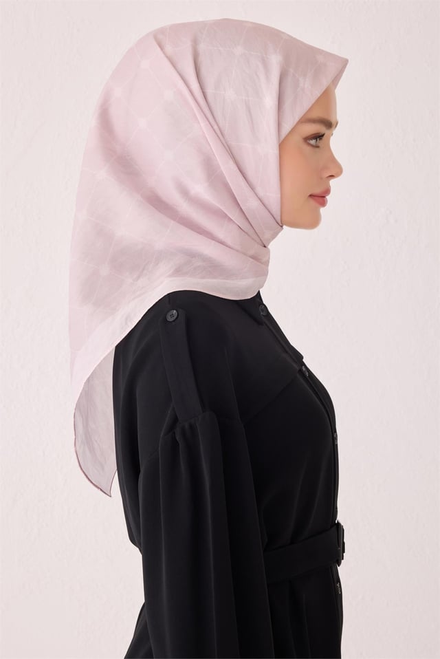 Belli Fresh Geometrik Desen Pudra Paulista Eşarp 4 - 53
