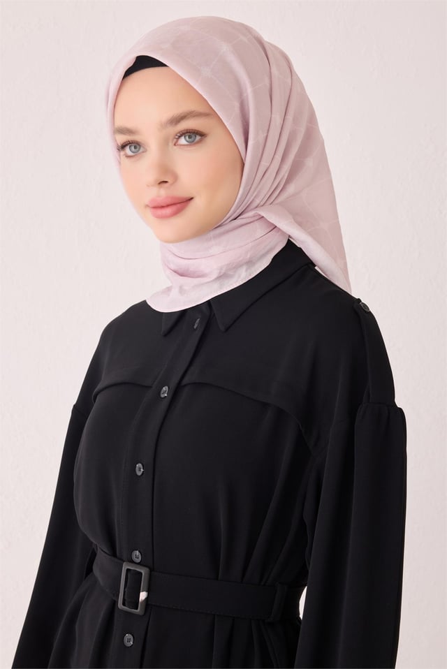 Belli Fresh Geometrik Desen Pudra Paulista Eşarp 4 - 53