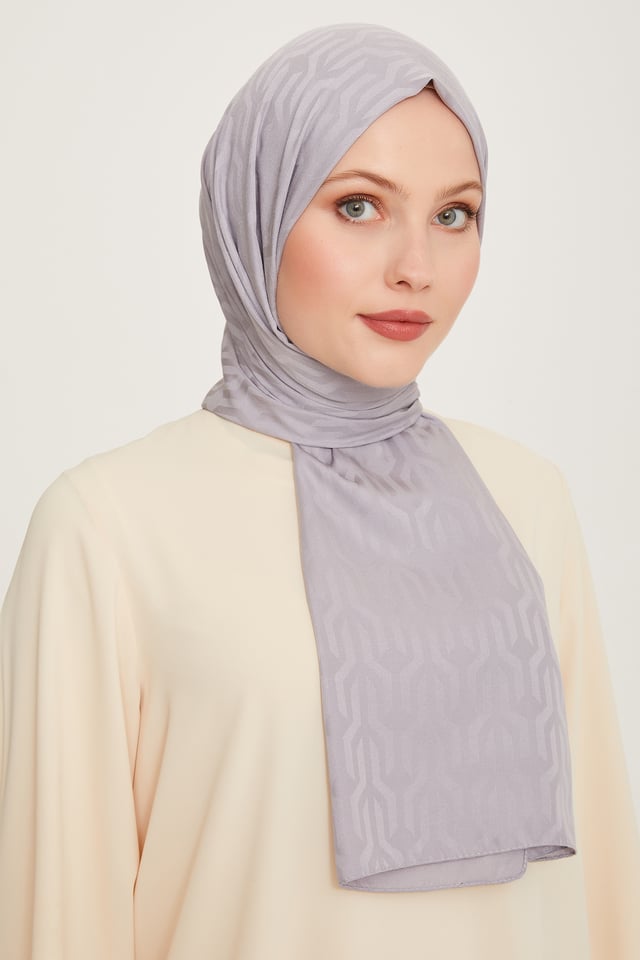 Belli Fresh Geometrik Desen Gümüş J.soft Şal 3 - 246144