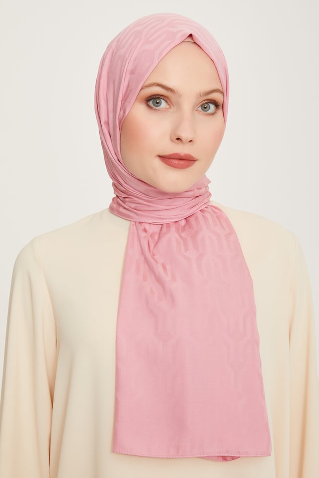 Belli Fresh Geometrik Desen Pembe J.soft Şal 3 - 246157