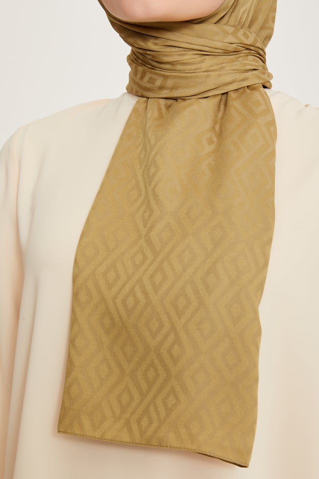 Belli Fresh Geometrik Desen Altın Hardal J.soft Şal 2 - 246154