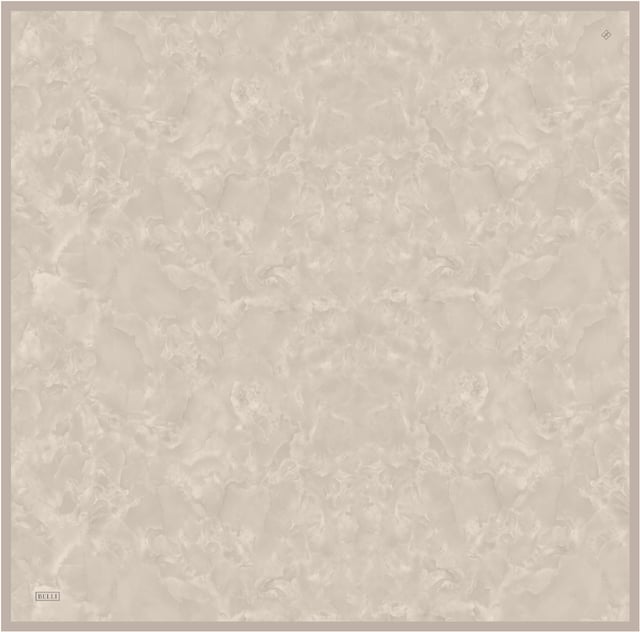 Bej Soyut Desen %100 Twill İpek Eşarp 4428-56
