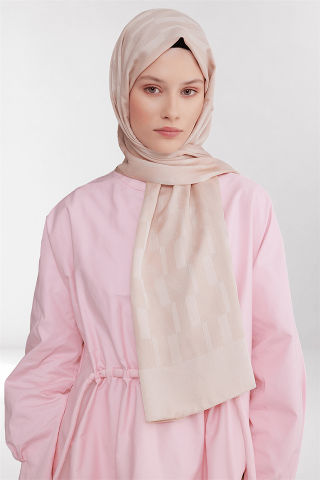 Belli Fresh Geometrik Desen Bej Capri Şal 3 - 247776