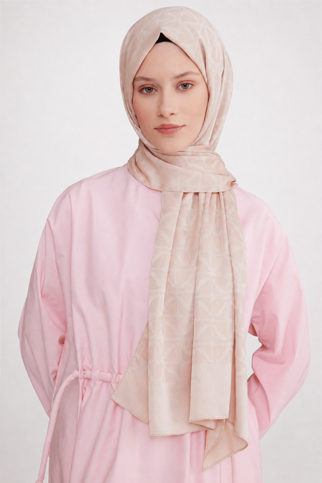 Belli Fresh Geometrik Desen Bej Capri Şal 1 - 247776