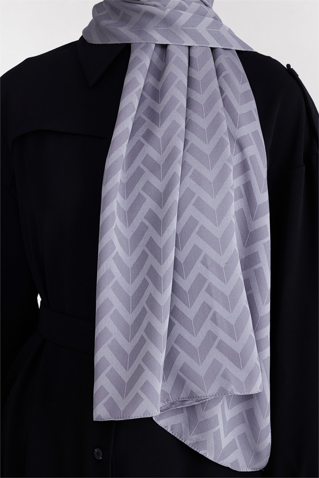 Belli Fresh Geometrik Desen Gri Capri Şal 2 - 247779