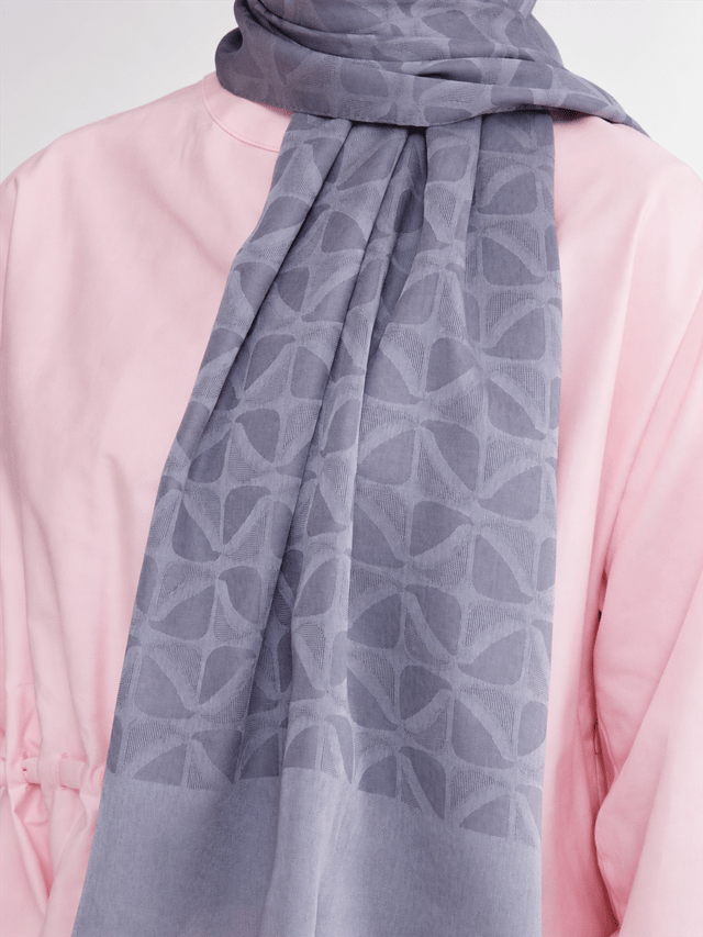 Belli Fresh Geometrik Desen Gri Capri Şal 1 - 247779
