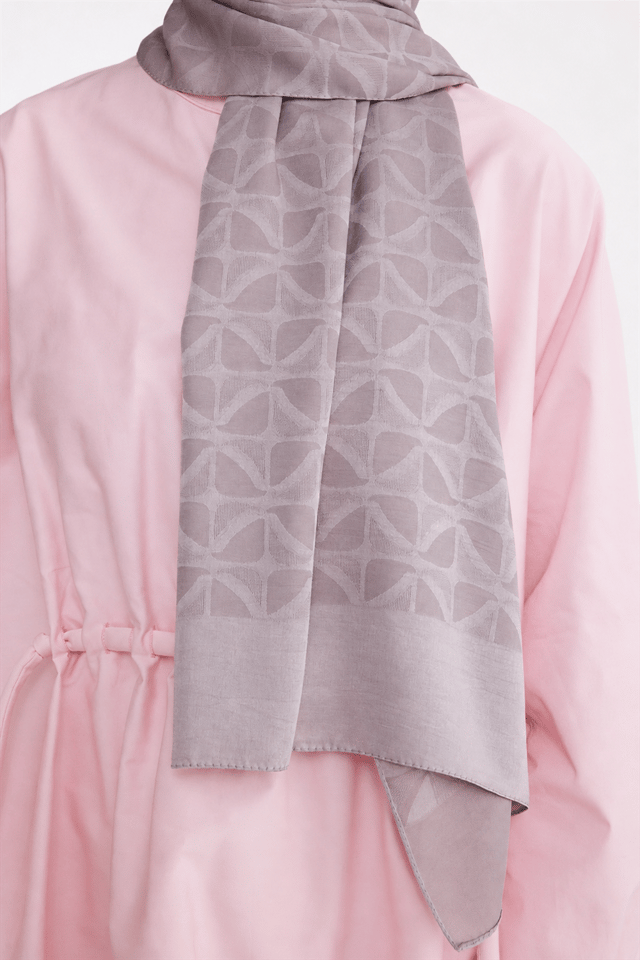 Belli Fresh Geometrik Desen Gül Kurusu Capri Şal 1 - 247777