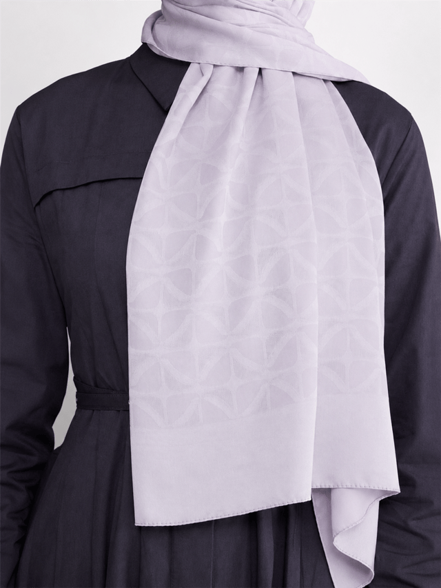 Belli Fresh Geometrik Desen Gümüş Capri Şal 1 - 247781