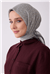 Belli Fresh Gri Çiçek Desen Soft Eşarp 4001 - 20
