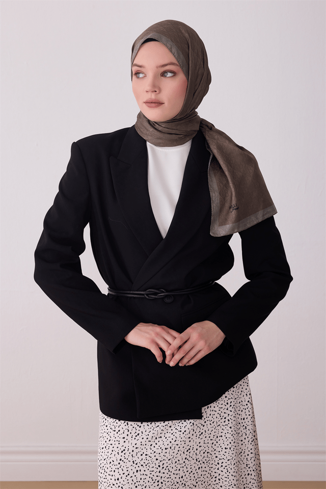Belli Fresh Monogram Desen Kahve Vizon J.monogram Şal - 2014