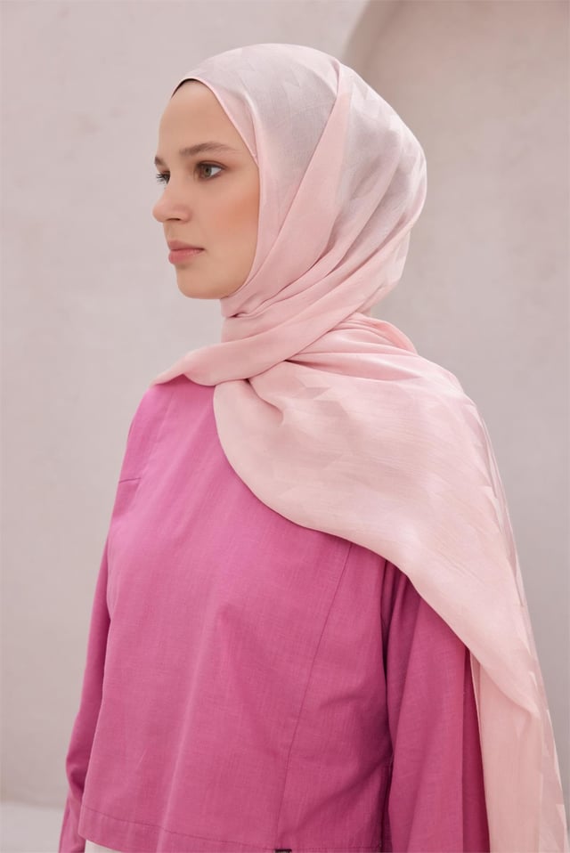 Belli Fresh Geometrik Desen Pudra Peryy Şal 2 - 39