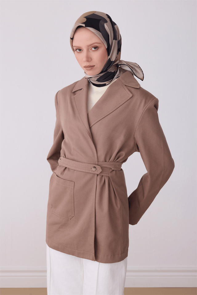 Siyah Çiçek Desen %100 Twill İpek Eşarp 4306 - 89