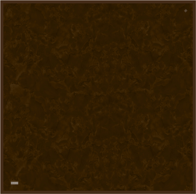 Kahverengi Soyut Desen %100 Twill İpek Eşarp 4428-02