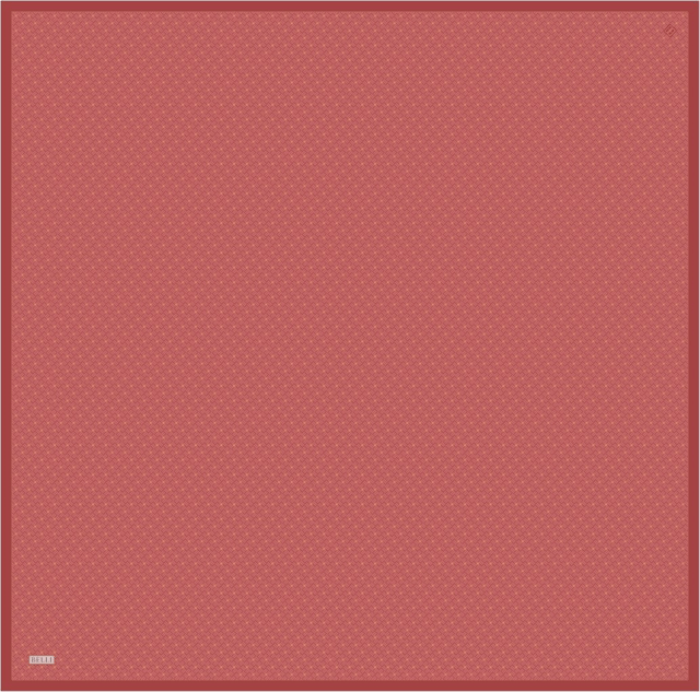 Kırmızı Klasik Desen %100 Twill İpek Eşarp 4317 - 56