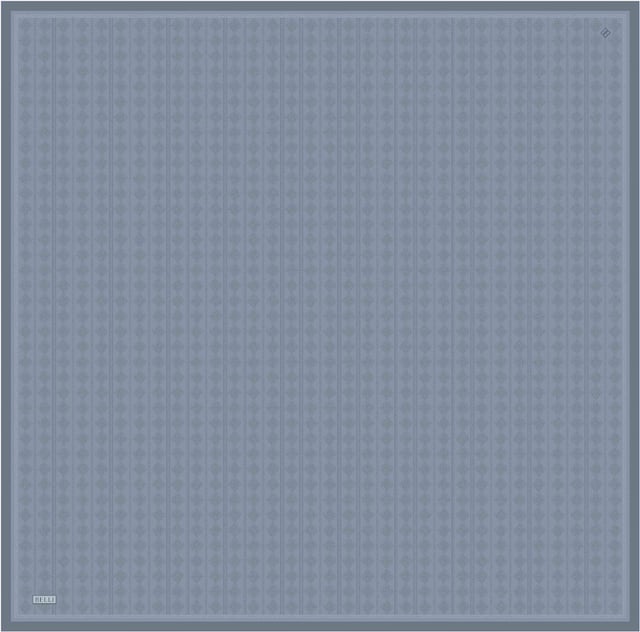 Mavi Geometrik Desen %100 Twill İpek Eşarp 4425-05