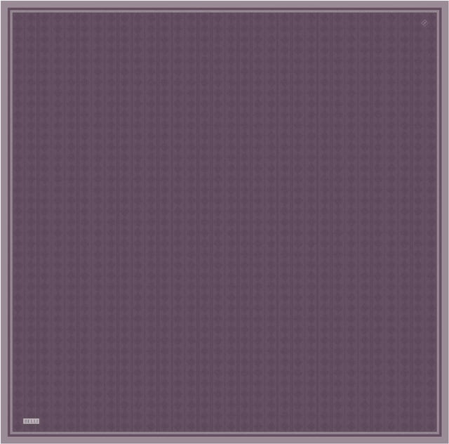 Mor Geometrik Desen %100 Twill İpek Eşarp 4425-36