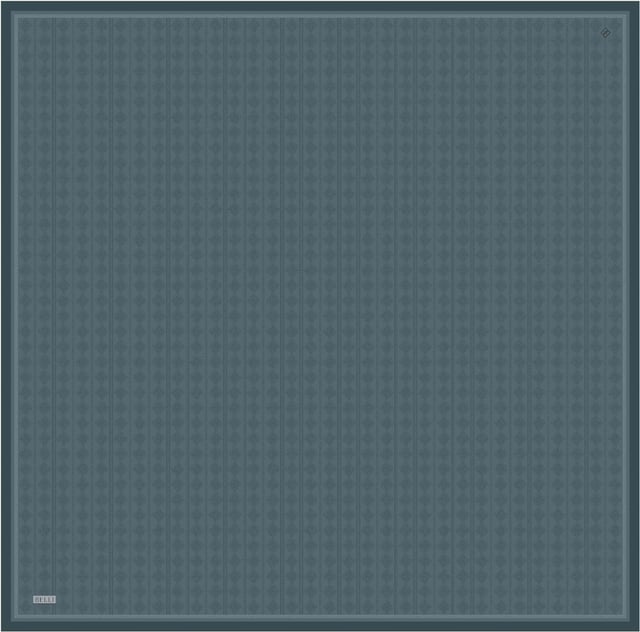 Petrol Geometrik Desen %100 Twill İpek Eşarp 4425-86