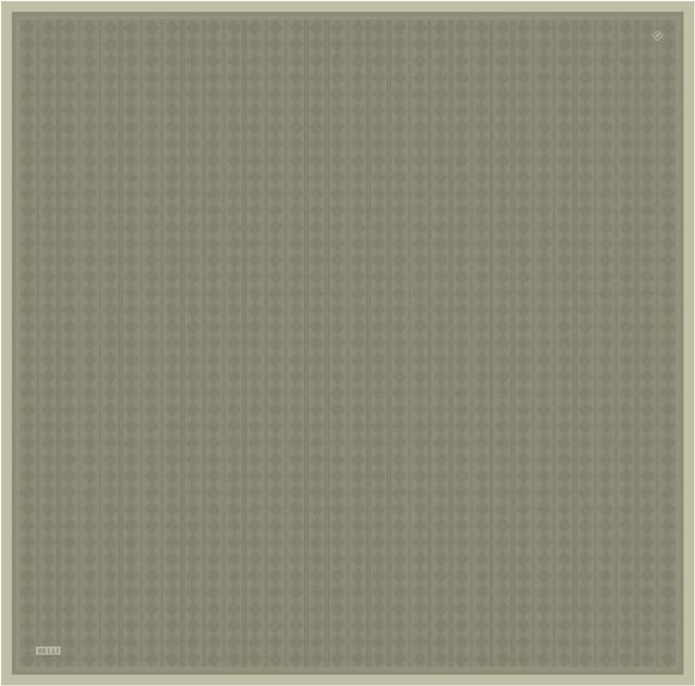 Yeşil Geometrik Desen %100 Twill İpek Eşarp 4425-51