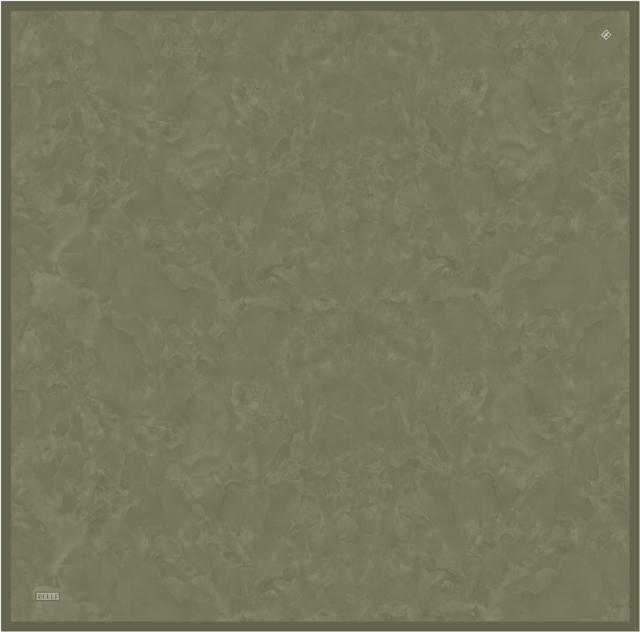 Yeşil Soyut Desen %100 Twill İpek Eşarp 4428-04