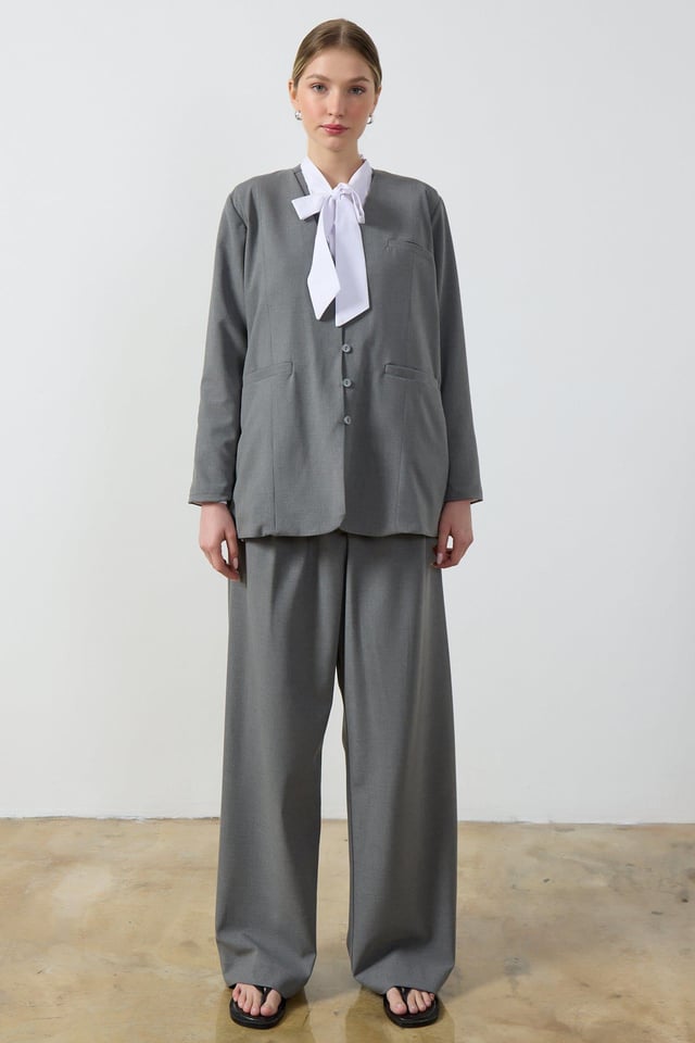 Gri Blazer Ceket