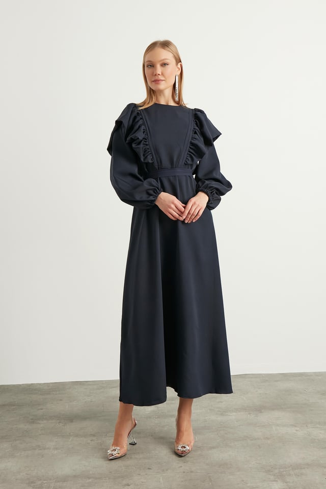 Lacivert Lady Elbise