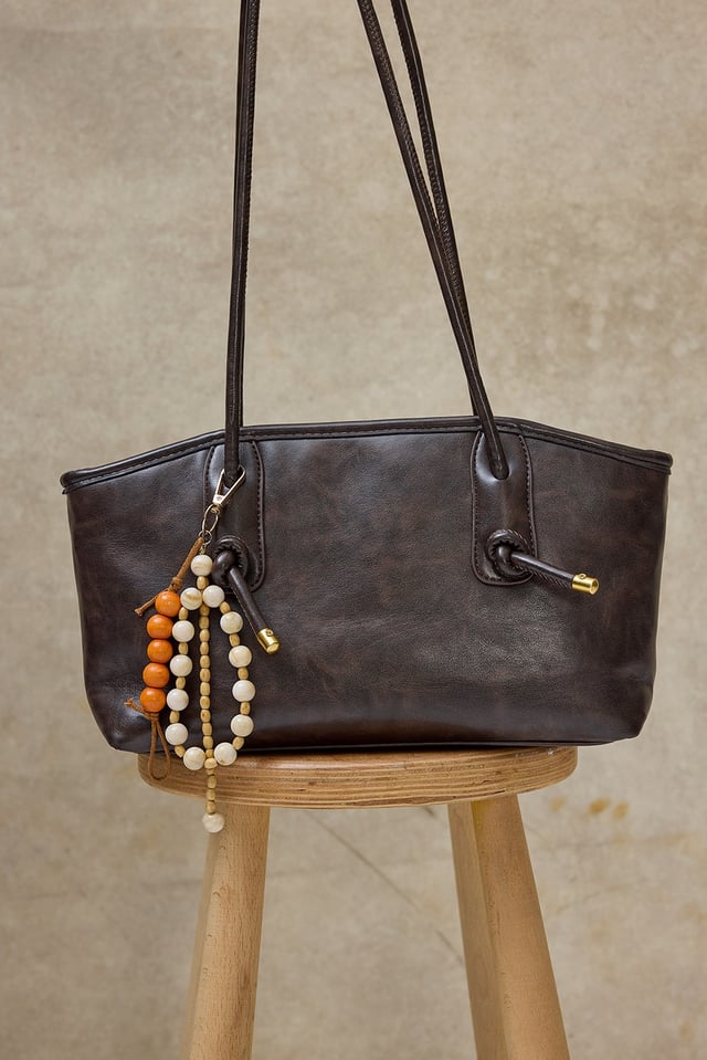 Ahşap Boncuk Detaylı Charm