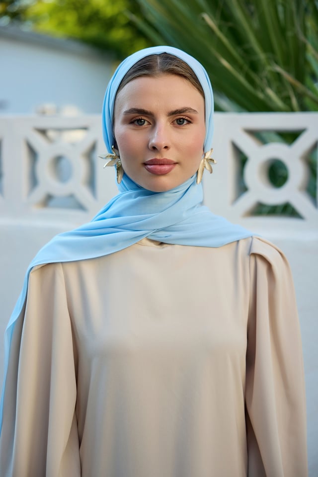 Bebe Mavi Şifon Şal