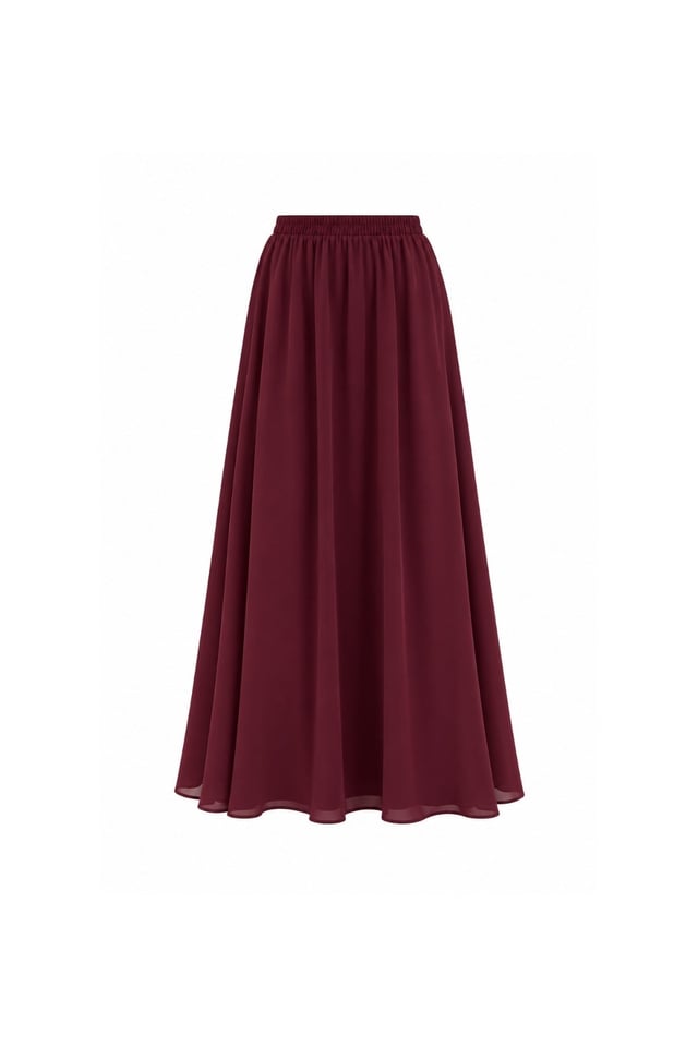Bordo Kloş Etek