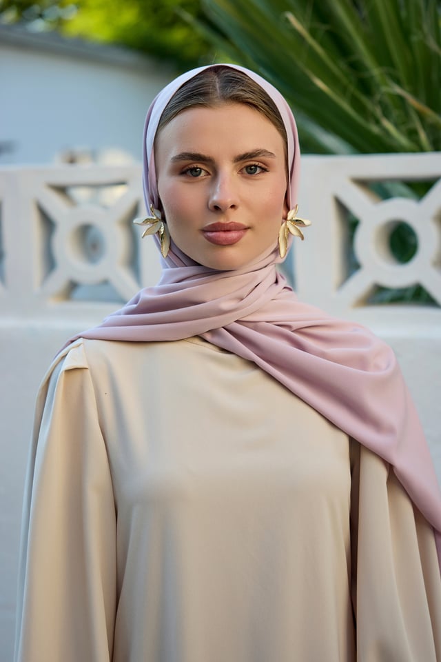 Pudra Kristal Krep Şal