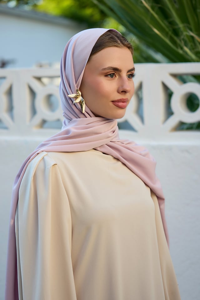 Pudra Kristal Krep Şal